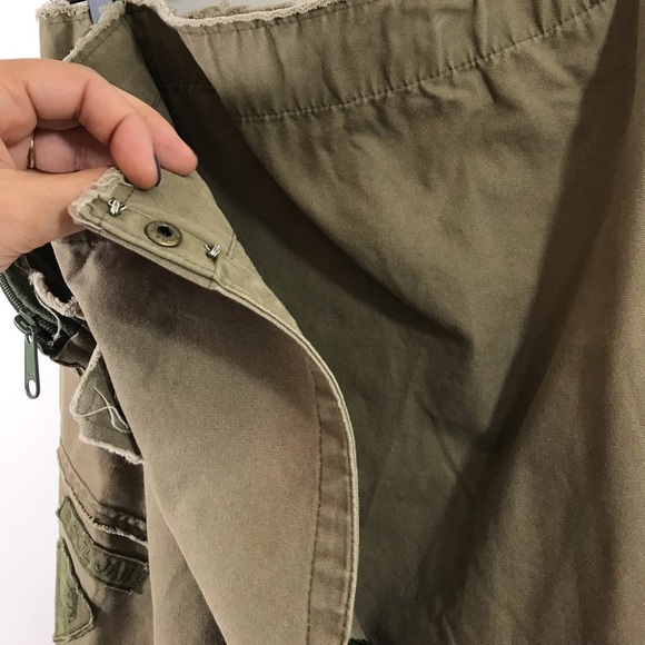 Festival skirt w/stash purse, green gold red - Picture 4 of 6